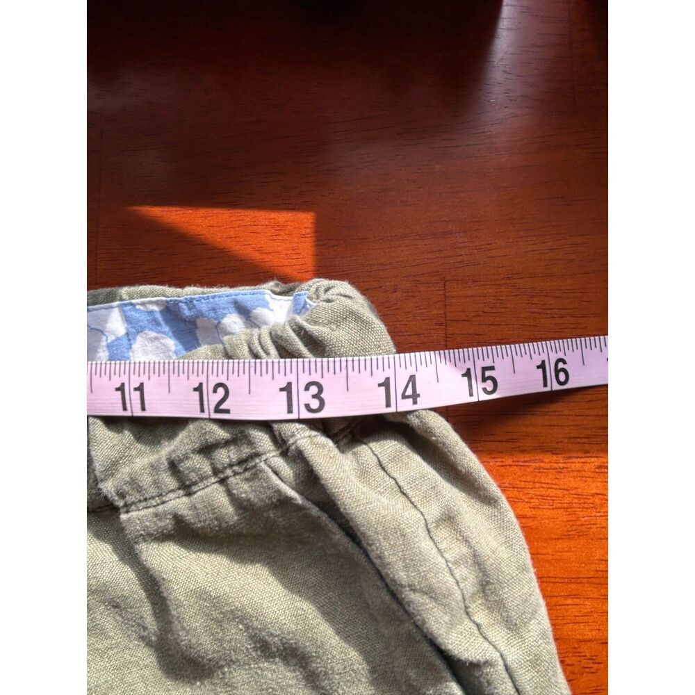 Boden 100% linen pants‎ Women's 2 Green lightweight minimalist lagenlook spring - Picture 8 of 9